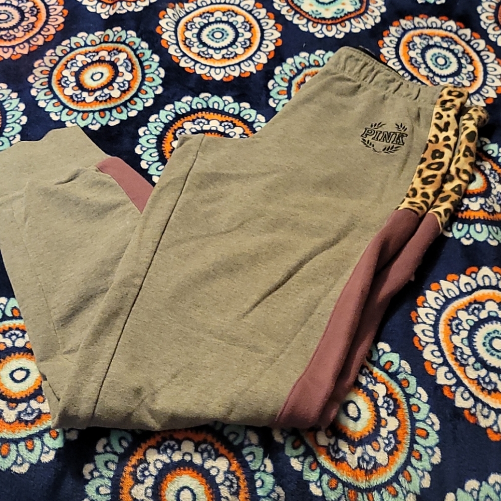 Pink Victoria's Secret joggers